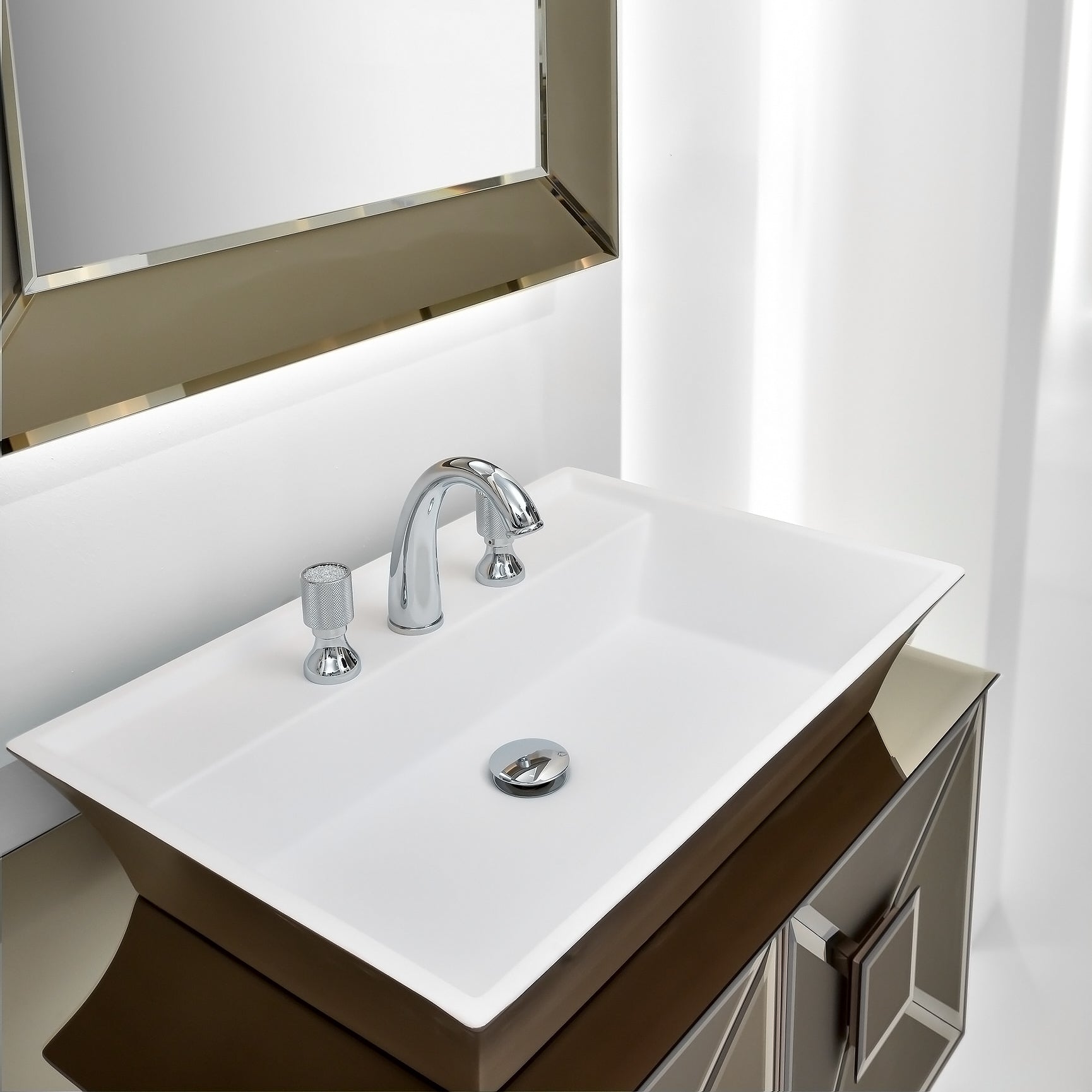 Fiaba · Grau, Badmöbelset als Doppelwaschtisch. Frei konfigurierbar - jetzt beraten lassen. Edle Badmöbel? Tiamont.