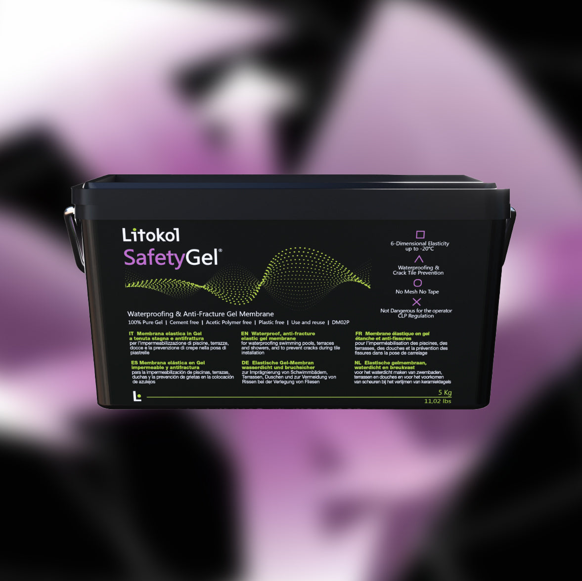 Entdecken Sie Litokol SafetyGel: Flüssigfolie zum Abdichten von Duschen, Bädern, Terrassen & Pools. Wasserdicht, elastisch und langlebig.
