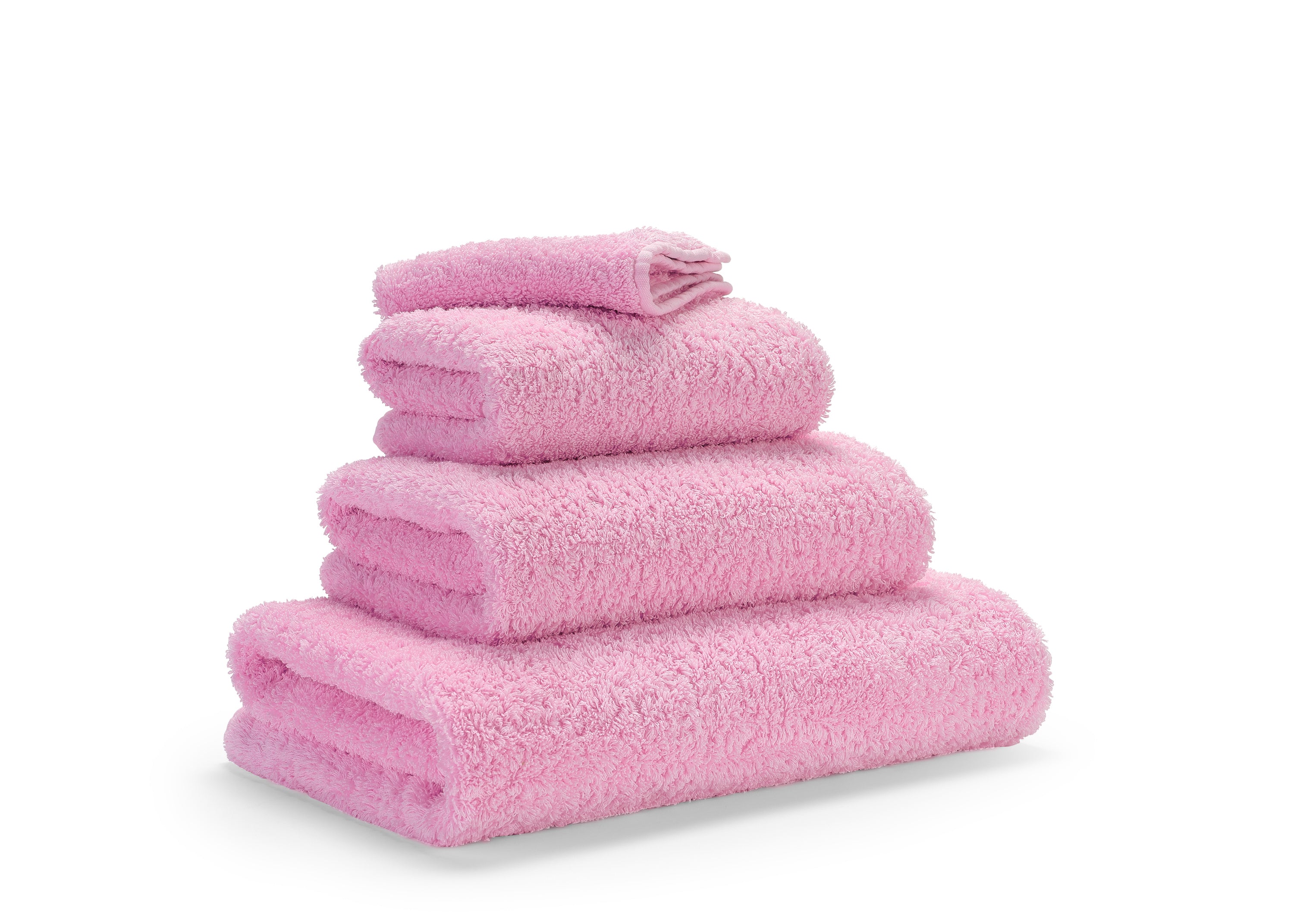 Premium-Handtuch-Set aus feinster Giza 70 Baumwolle in Rosa – luxuriöses Badtextil im Tiamont Shop, passend zu edlen Badmöbeln und stilvollen Interieurs. Handgefertigt in Portugal.