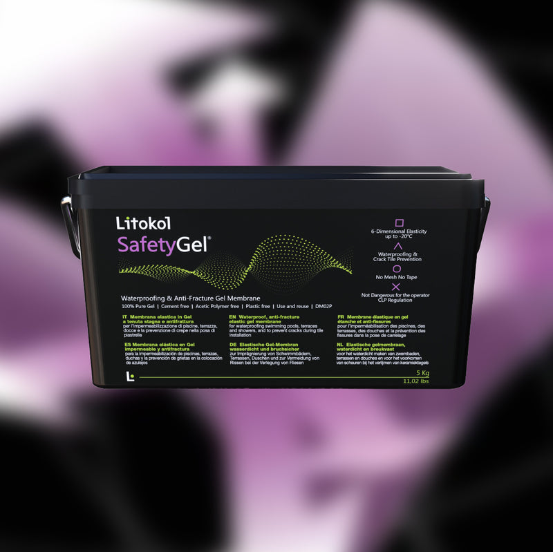 Entdecken Sie Litokol SafetyGel: Flüssigfolie zum Abdichten von Duschen, Bädern, Terrassen & Pools. Wasserdicht, elastisch und langlebig.
