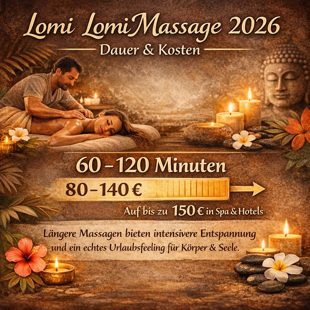 Lomi Lomi Massage 2026: Illustration af varighed og pris