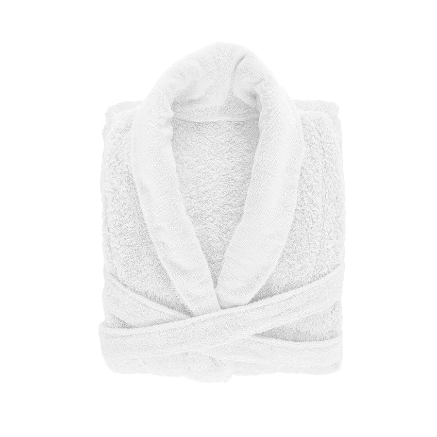 Premium Bademantel für Damen und Herren aus ägyptischer Giza Baumwolle mit 700 g/m² in Weiß. Jetzt erhältlich in der Tiamont Online Boutique für edle Badmöbel.