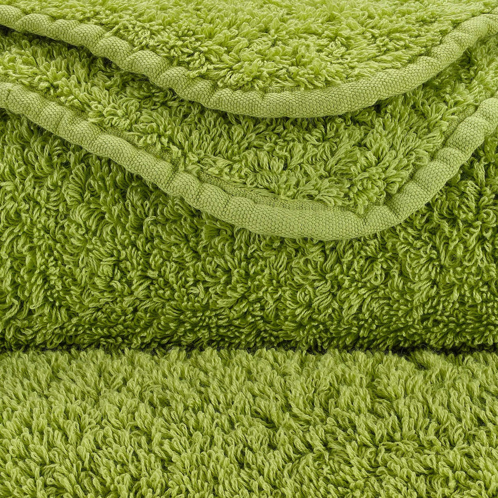 Super Pile Frottee in Apple Green aus ägyptischer Giza 70 Baumwolle im Detail