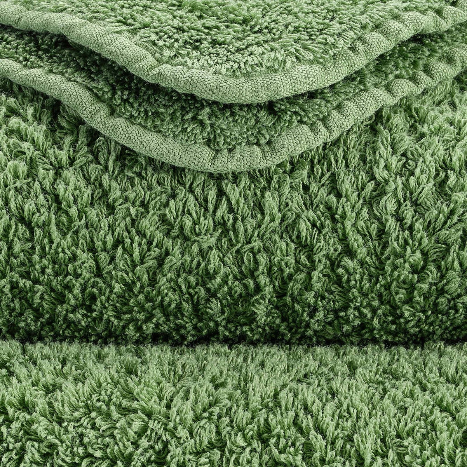 Detail der Super Pile Frottierschlingen in Forest 205 – ägyptische Baumwolle, 700 g/m²