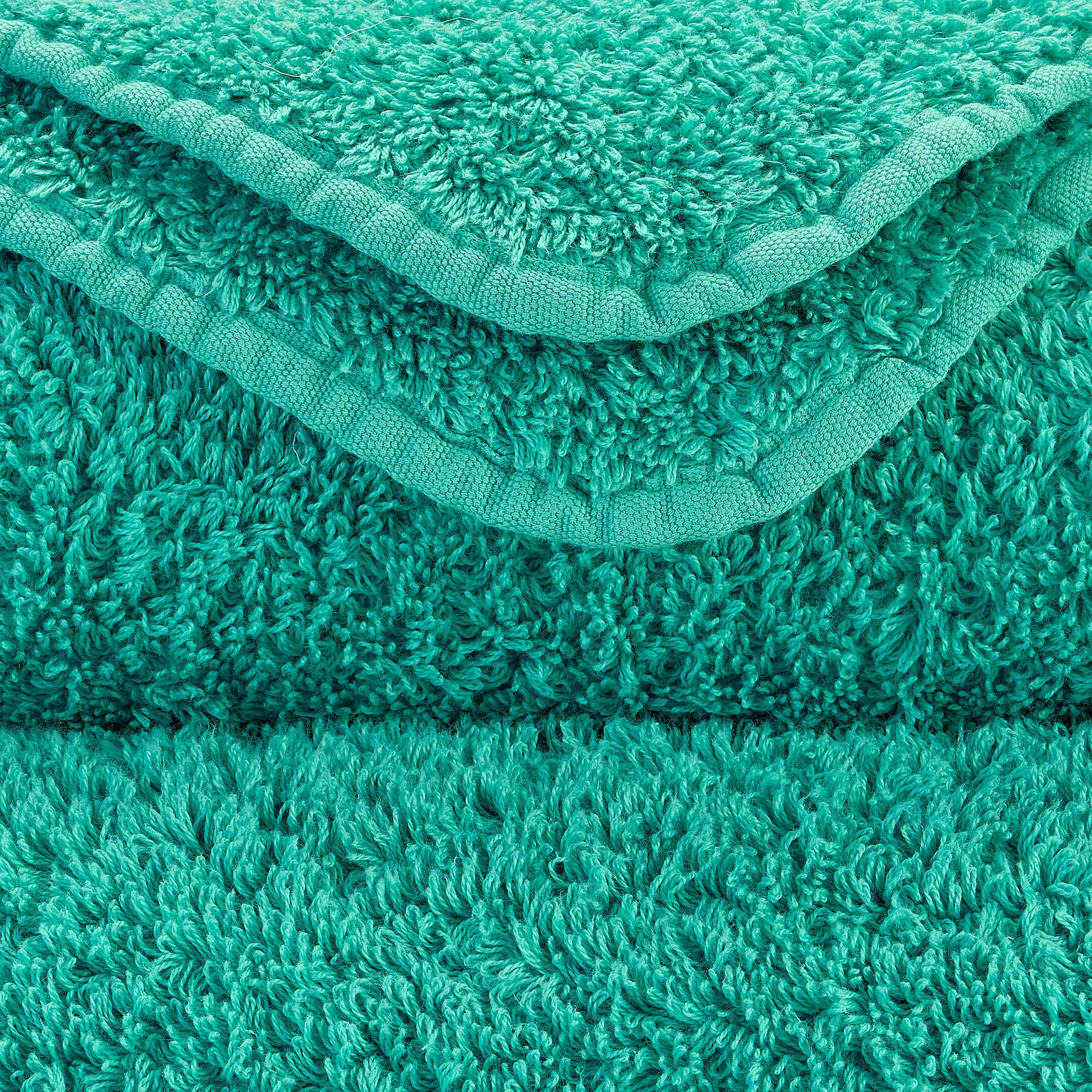 Detail der Super Pile Frottierschlingen in Lagoon 302 – ägyptische Baumwolle, 700 g/m²