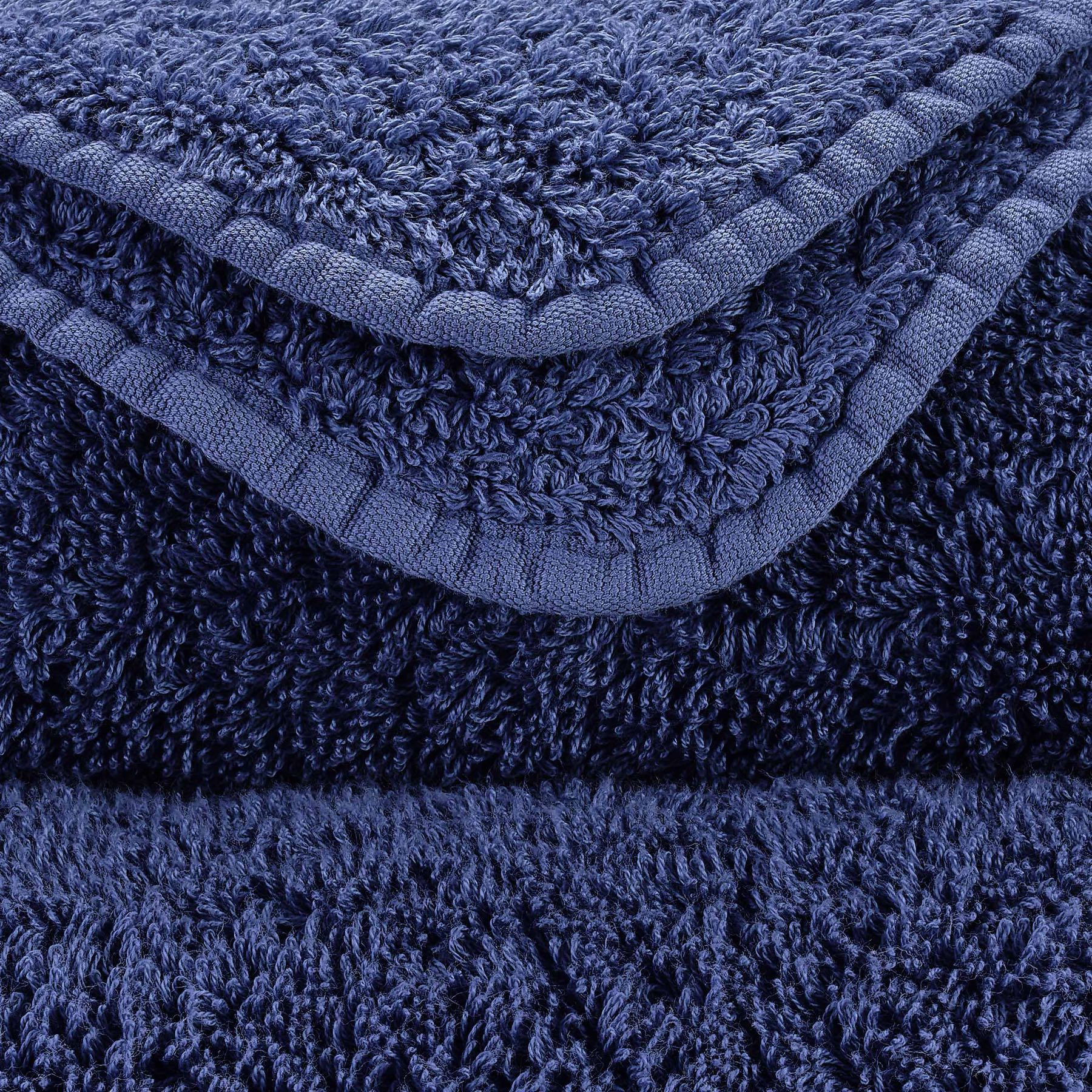 Detail der Super Pile Frottierschlingen in Cadette Blue 332 – ägyptische Baumwolle, 700 g/m²