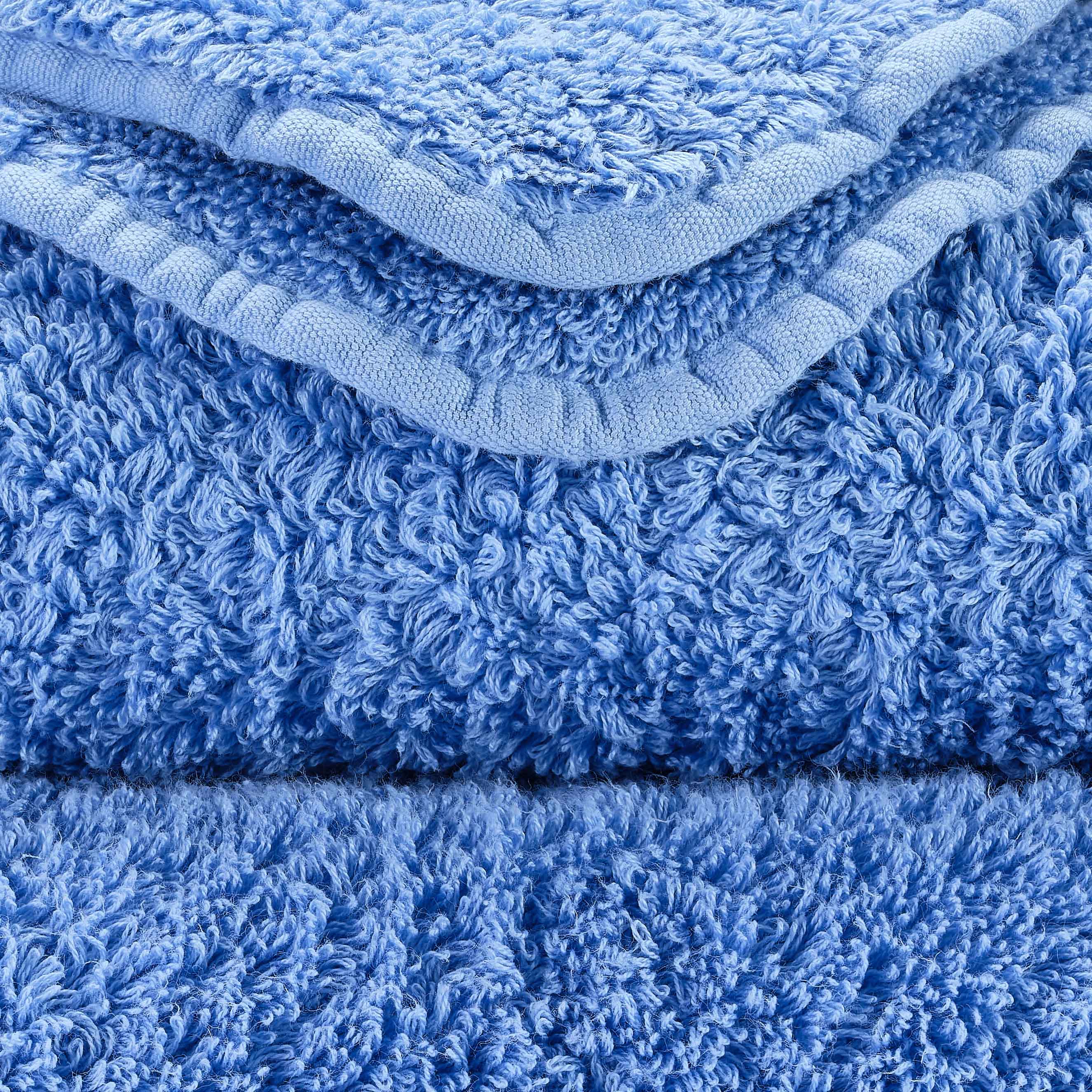 Detail der Super Pile Frottierschlingen in Regatta 364 – ägyptische Baumwolle, 700 g/m²
