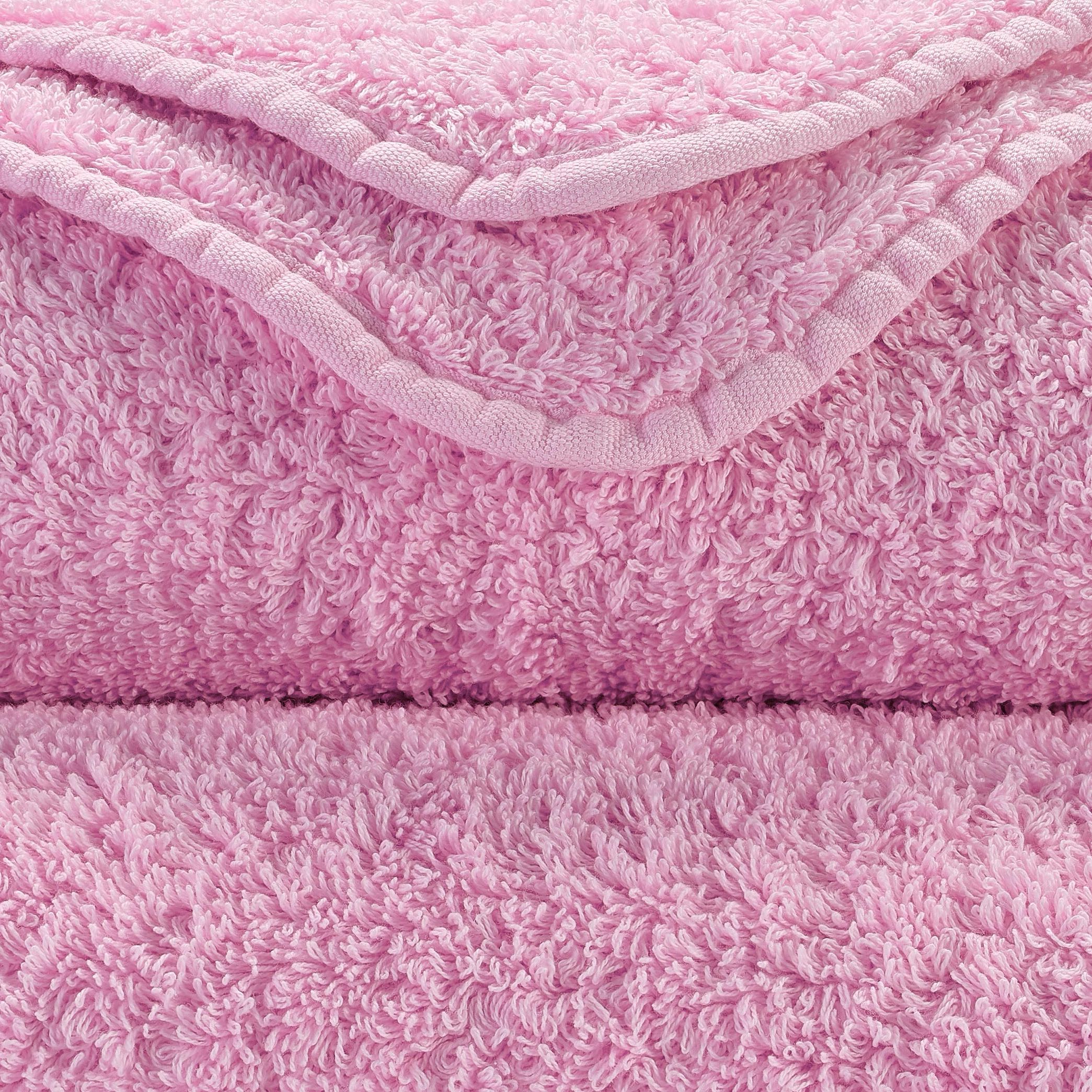 Detail der Super Pile Frottierschlingen in Pink Lady 501 – ägyptische Baumwolle, 700 g/m²