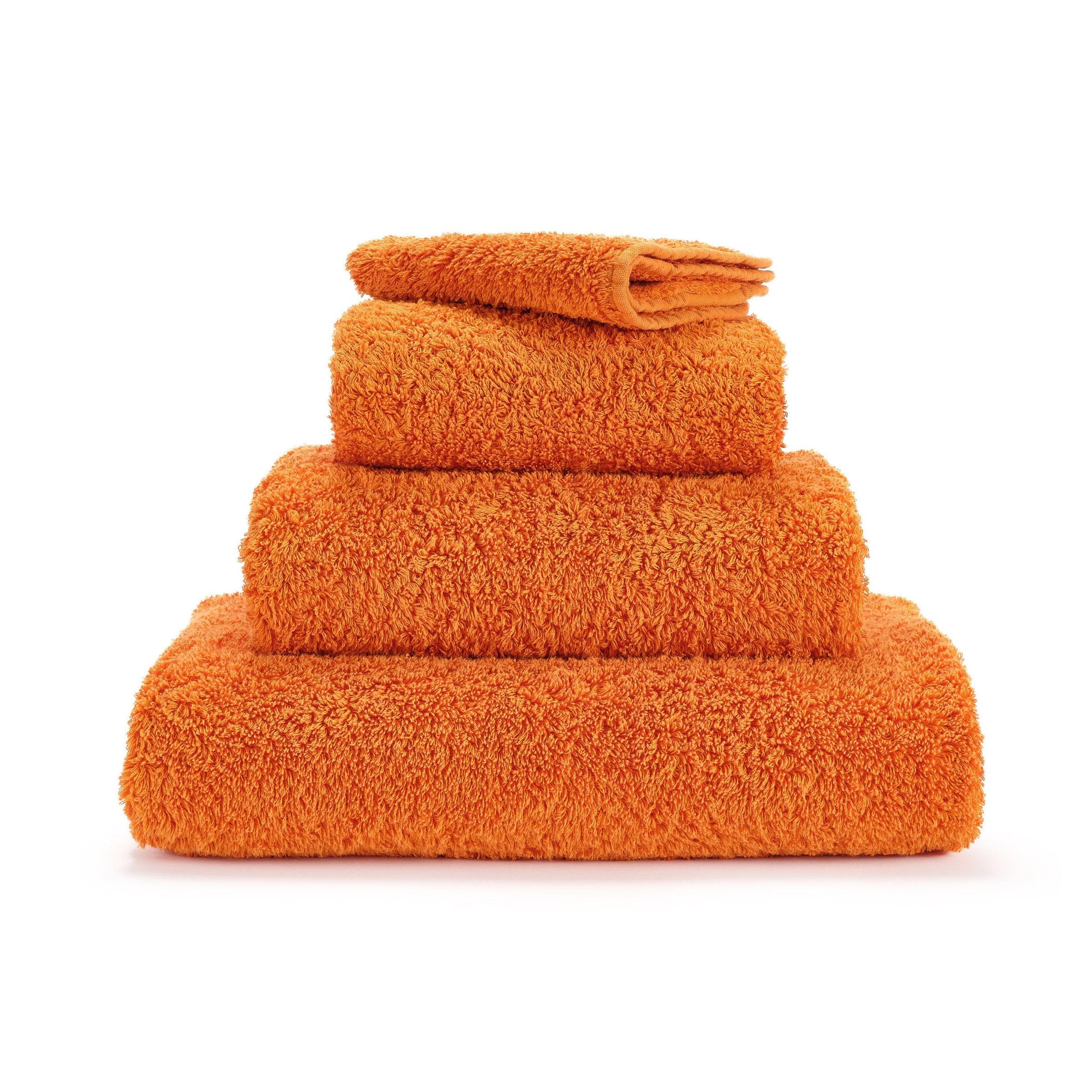 Abyss Super Pile Tangerine 614 – 4er-Set aus ägyptischer Giza 70 Baumwolle