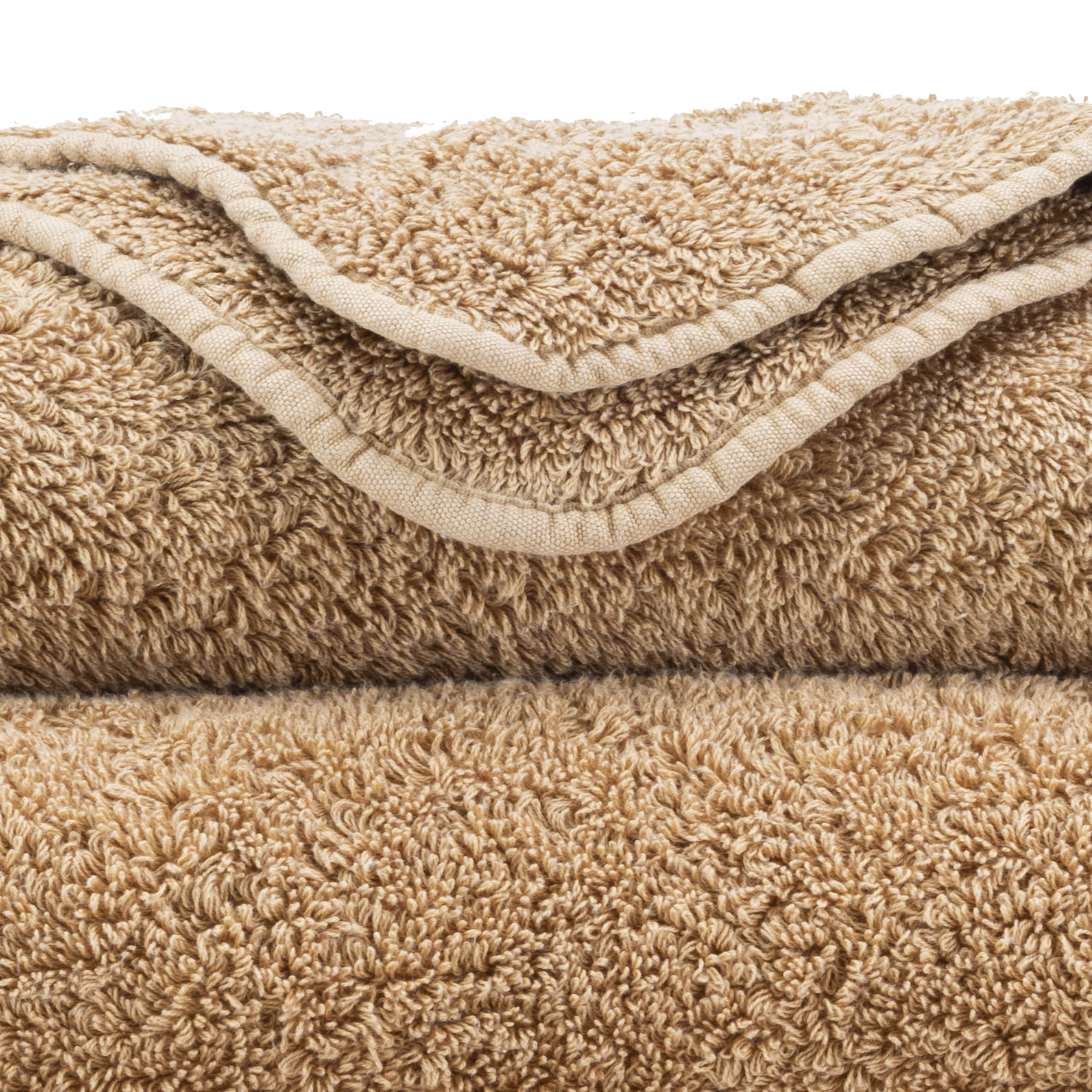 Detail der Super Pile Frottierschlingen in Croissant 716 – ägyptische Baumwolle, 700 g/m²