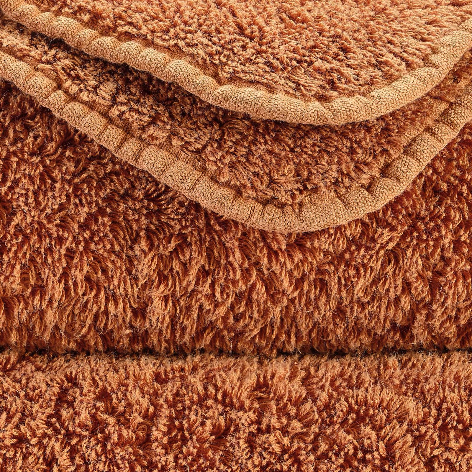 Detail der Super Pile Frottierschlingen in Caramel 737 – ägyptische Baumwolle, 700 g/m²