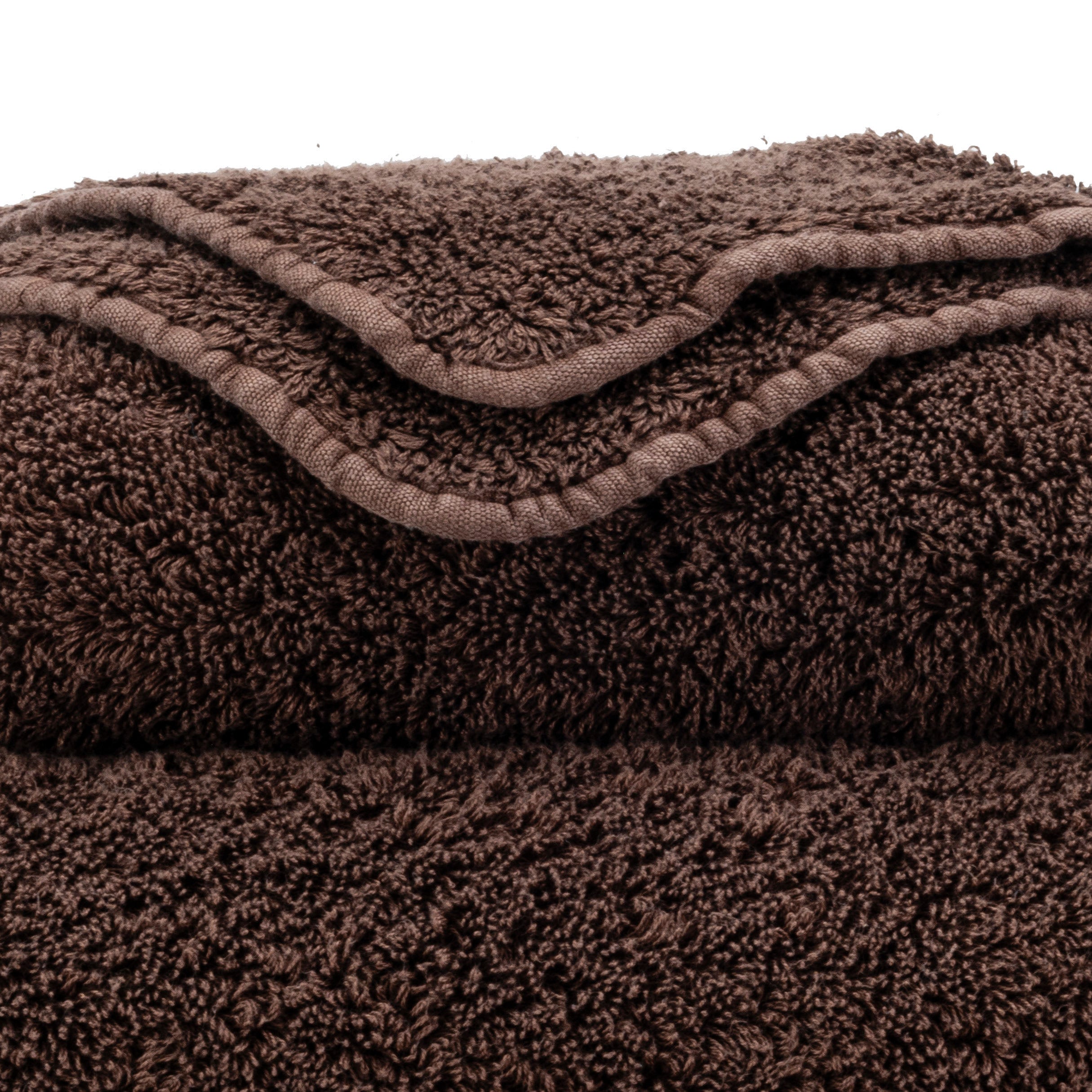 Detail der Super Pile Frottierschlingen in Mustang 795 – ägyptische Baumwolle, 700 g/m²