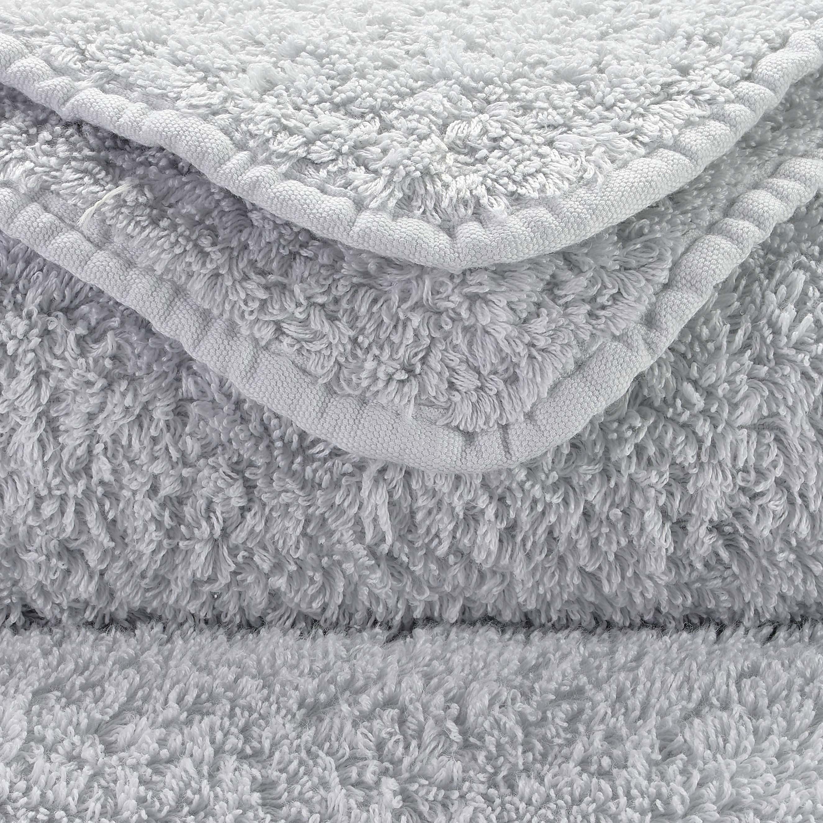 Detail der Super Pile Frottierschlingen in Perle 930 – ägyptische Baumwolle, 700 g/m²