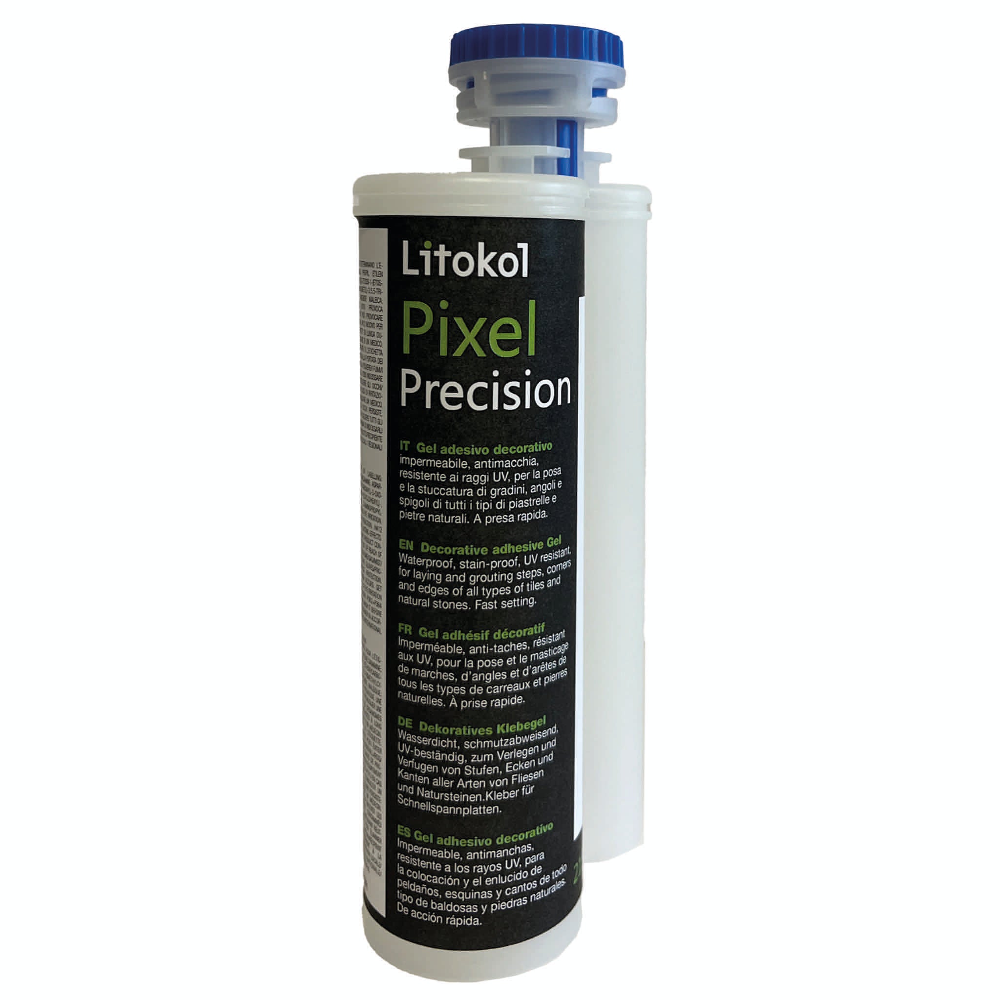 Litokol Pixel Precision in der schwarzen Kartusche, 3× 215 ml, für ca. 17 lfm Fuge, jetzt bei Tiamont bestellen