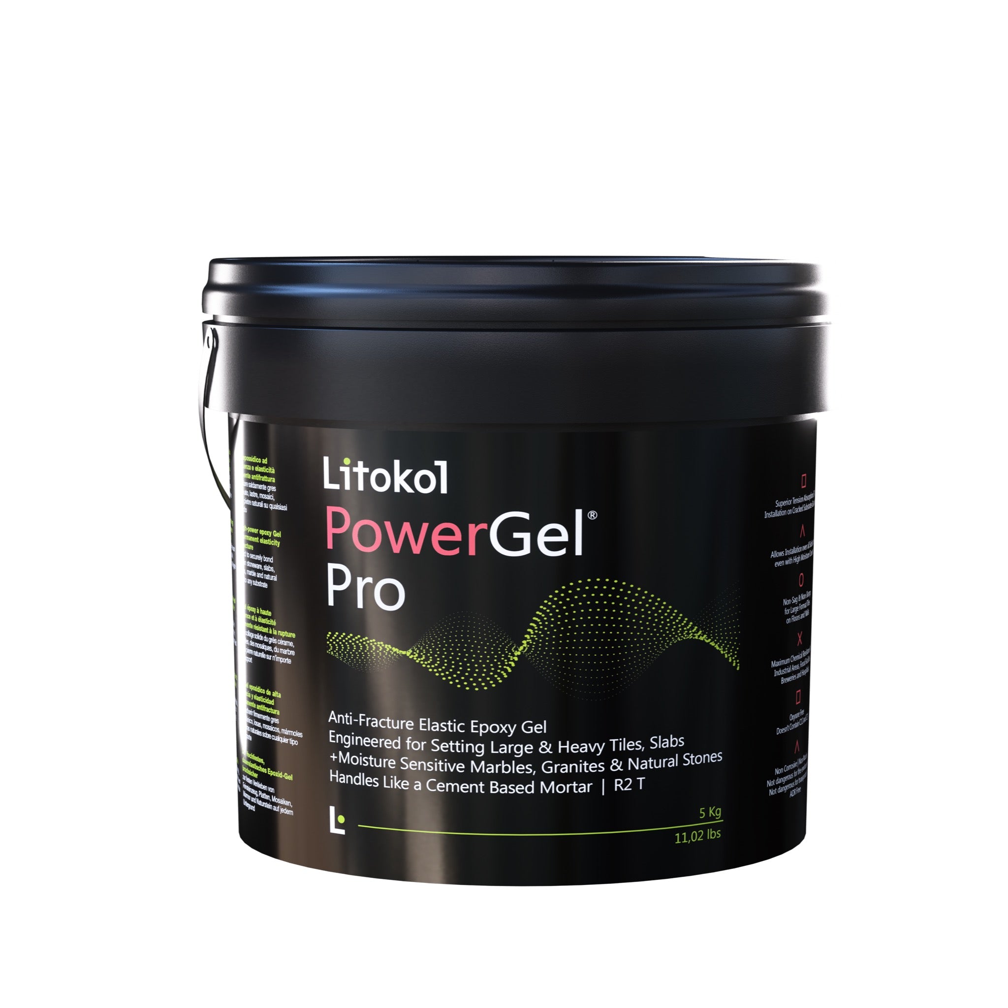 Litokol PowerGel Pro Grigio im schwarzen Eimer, 4× 10 kg, für ca. 27 m², jetzt bei Tiamont bestellen