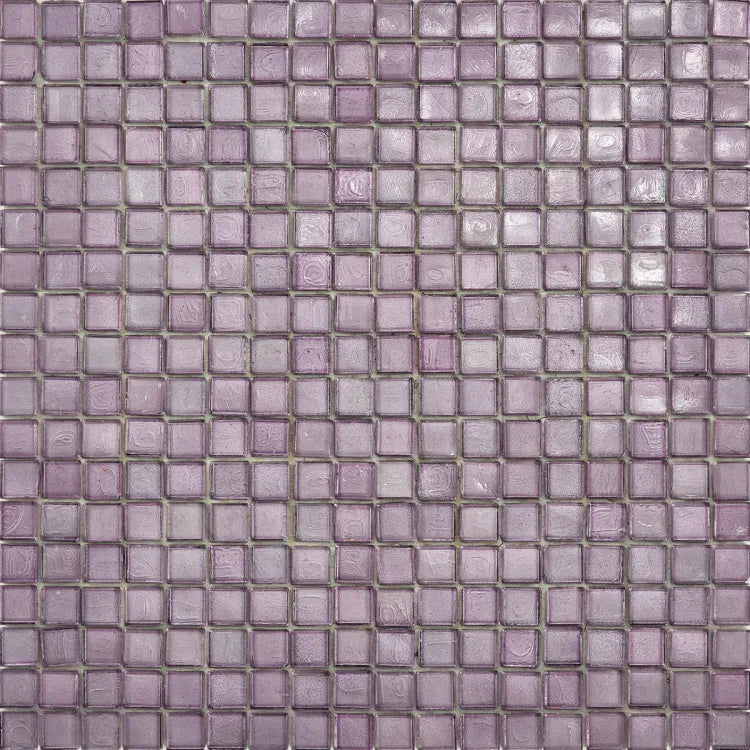 SICIS® Colibrì glass mosaic Sakirma 2 in lilac – 15 × 15 mm mosaic tile in a 2 m² pack at Tiamont