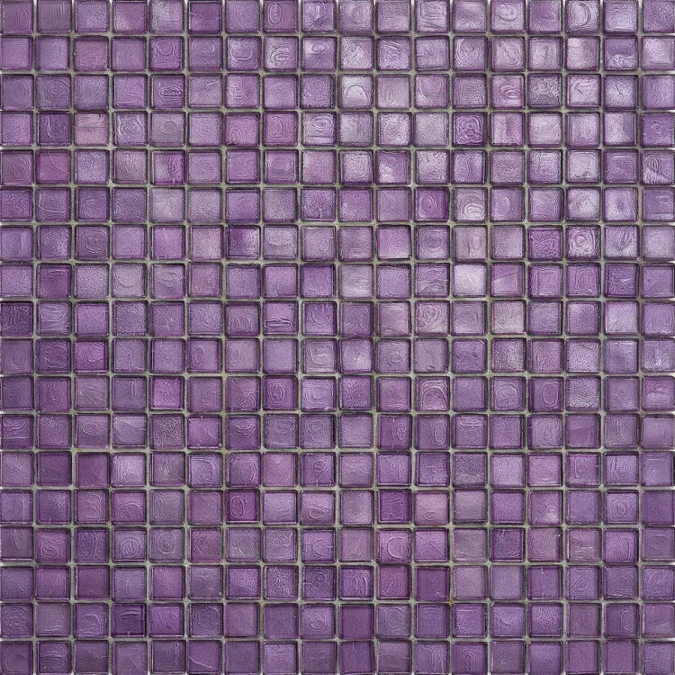 SICIS® Colibrì glass mosaic Sakirma 3 in lavender purple – 15 × 15 mm mosaic tile in a 2 m² pack at Tiamont