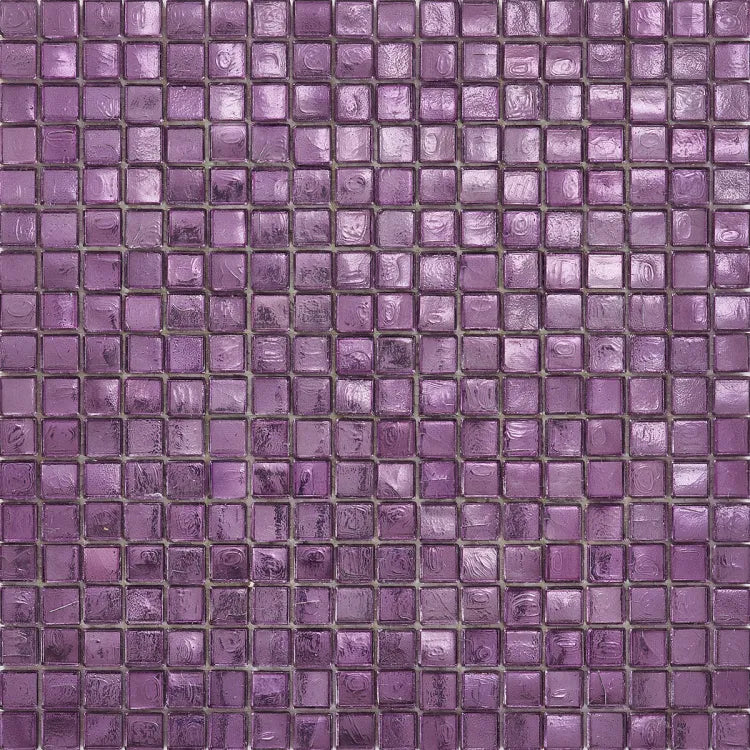 SICIS® Colibrì glass mosaic Sakirma 4 in mauve – 15 × 15 mm mosaic tile in a 2 m² pack at Tiamont