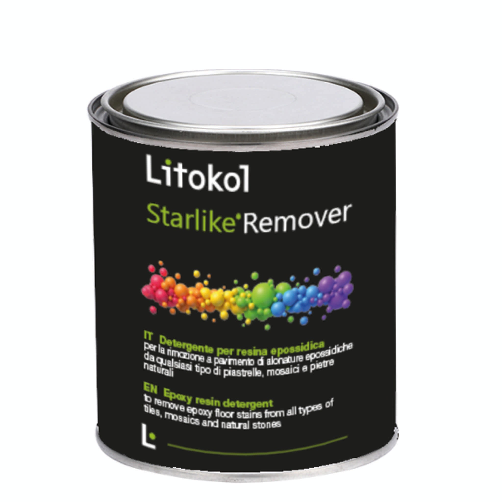 Litokol Starlike Remover in der schwarzen Kartusche, 4× 750 ml, für ca. 20 m², jetzt bei Tiamont bestellen