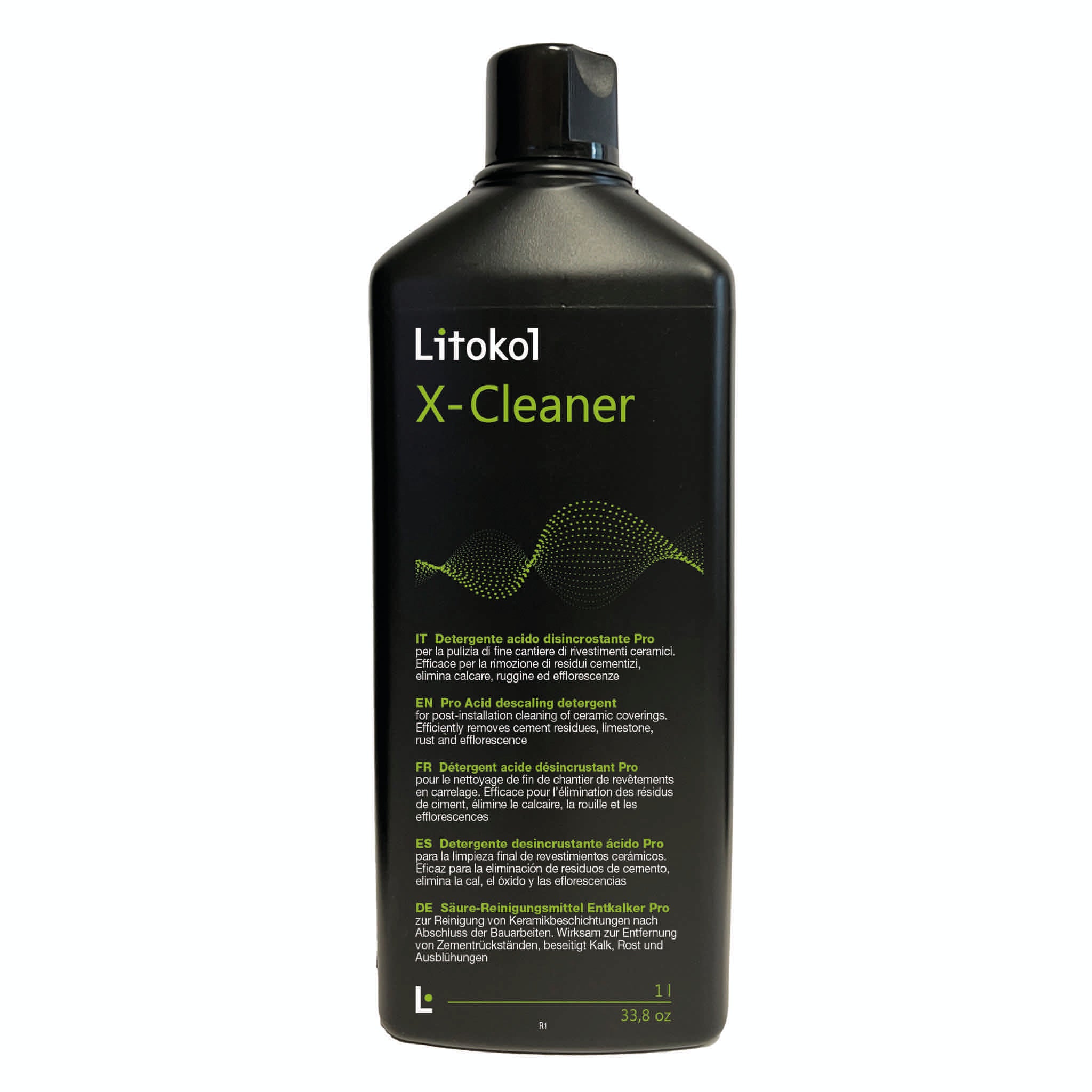 Litokol X-Cleaner im schwarzen Flasche, 4× 5 l, für ca. 250 m², jetzt bei Tiamont bestellen