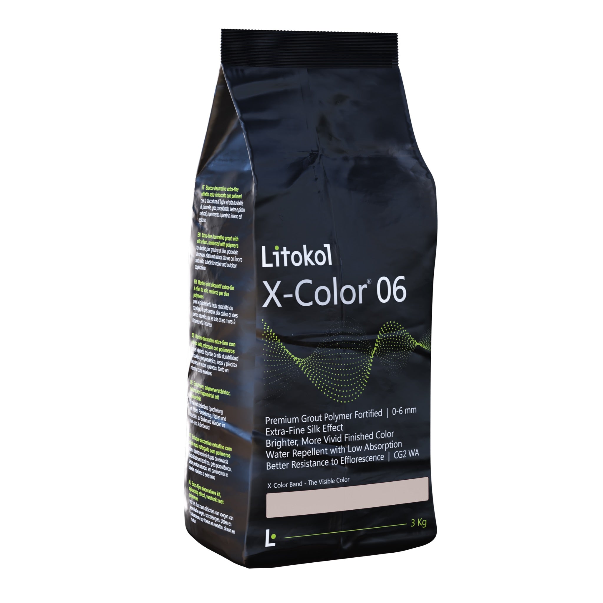 X-Color® 06 von Litokol, Zementärer Fugenmörtel, 3 kg / 20 kg