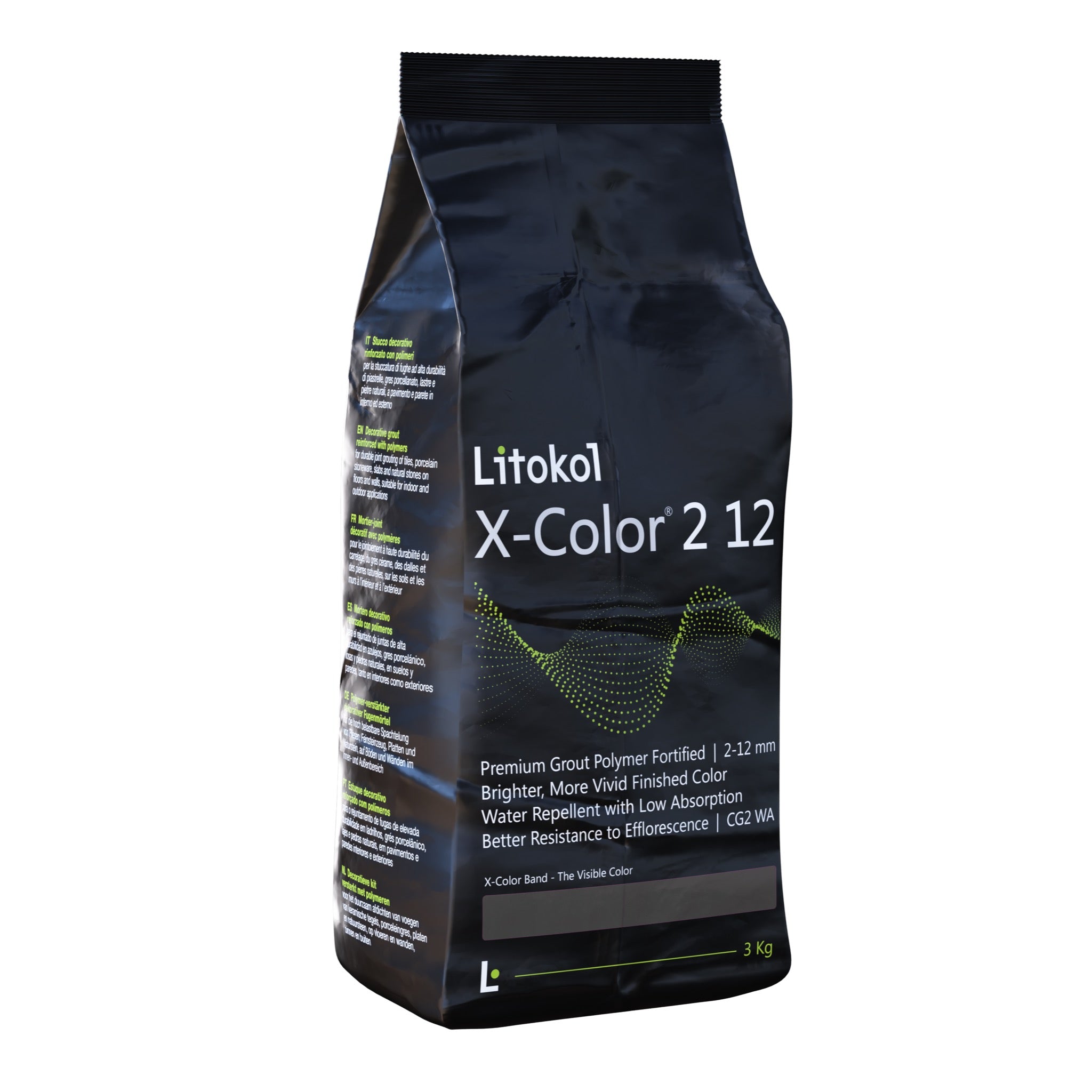 X-Color® 2 12 von Litokol, Zementärer Fugenmörtel, 3 kg / 20 kg