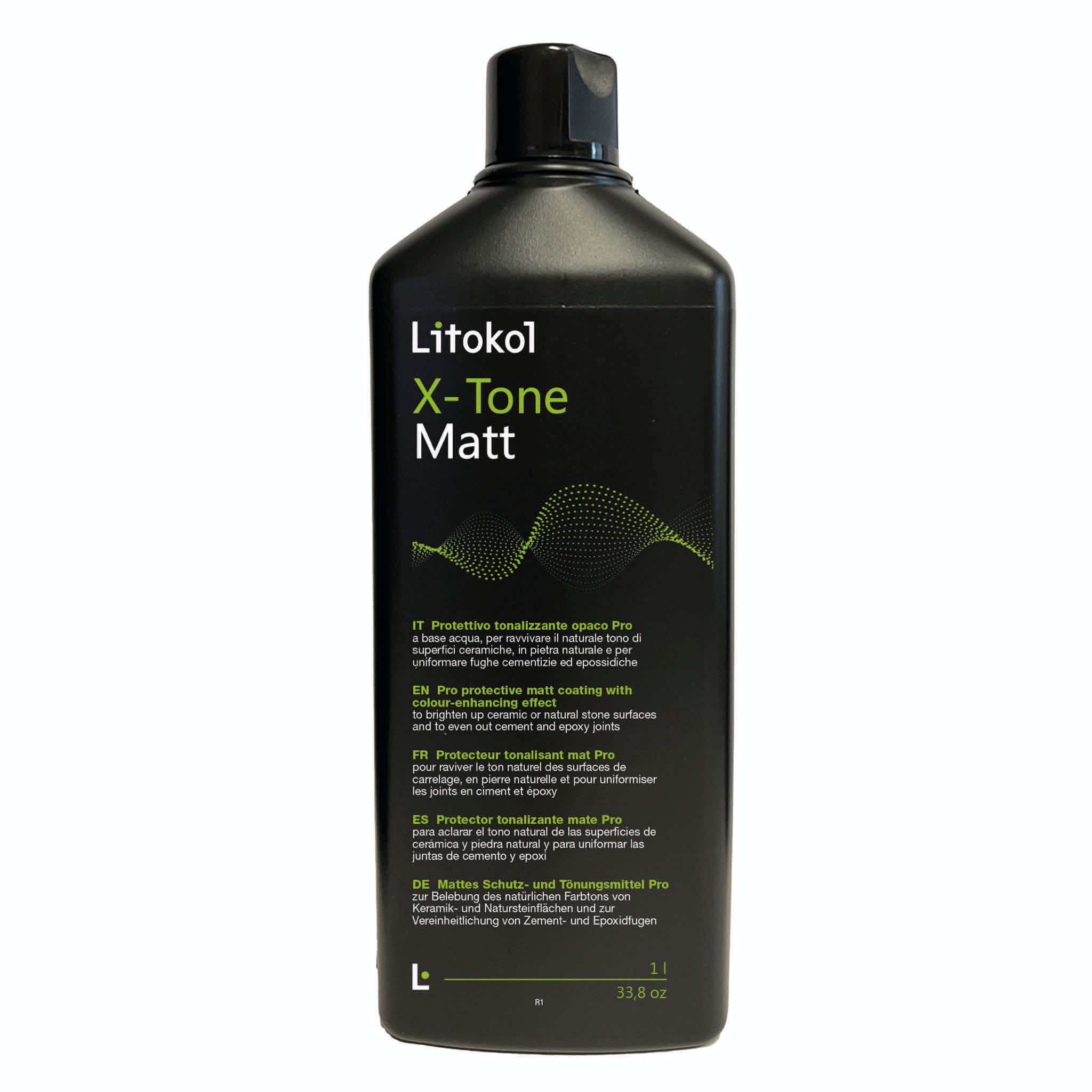 Litokol X-Tone Matt im schwarzen Flasche, 2× 1 l, für ca. 35 m², jetzt bei Tiamont bestellen